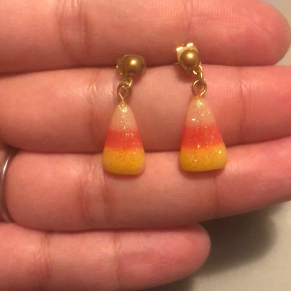 Candy Corn Earrings! - Picture 1 of 1